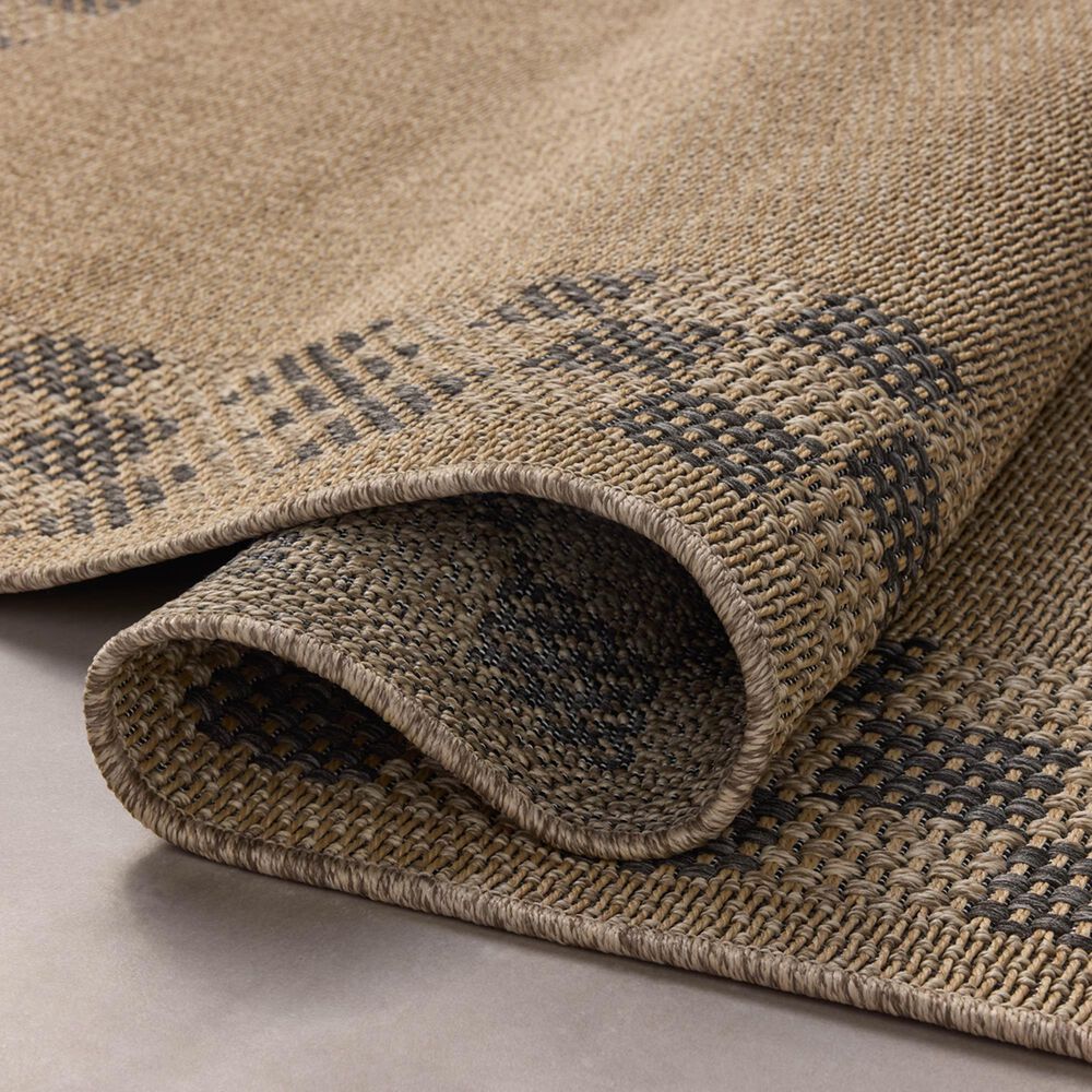 Loloi II Providence 2&#39;3&quot; x 3&#39;9&quot; Natural and Charcoal Indoor/Outdoor Area Rug, , large