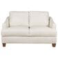 Bassett Leland Leather Loveseat in Ice, , large