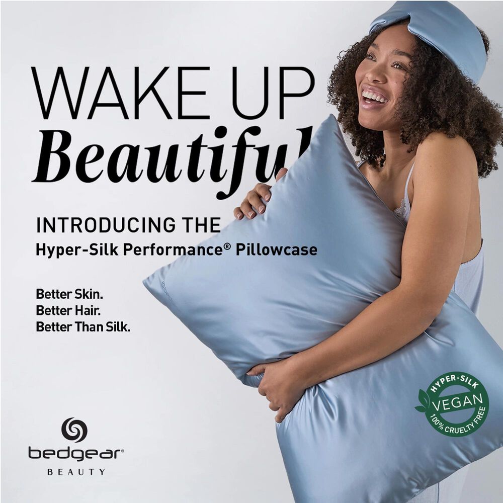 Bedgear Hyper-Silk King Performance Pillowcase in Misty Blue, , large