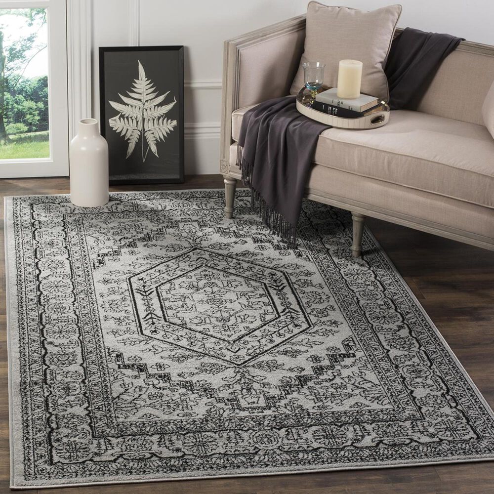 Safavieh Adirondack ADR108A-10 10&#39; x 14&#39; Silver/Black Area Rug, , large