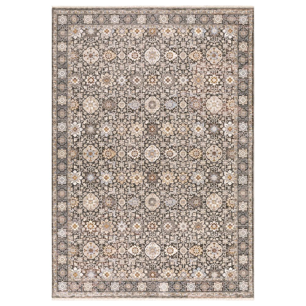 Oriental Weavers Maharaja Qatar 71N 5"3" x 7"6" Grey and Ivory Area Rug, , large