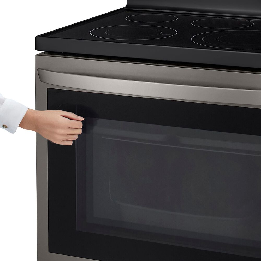 LG 6.3 Cu. Ft. Smart Wi-Fi Enabled True Convection InstaView Electric Range with Air Fry in Black Stainless Steel, , large
