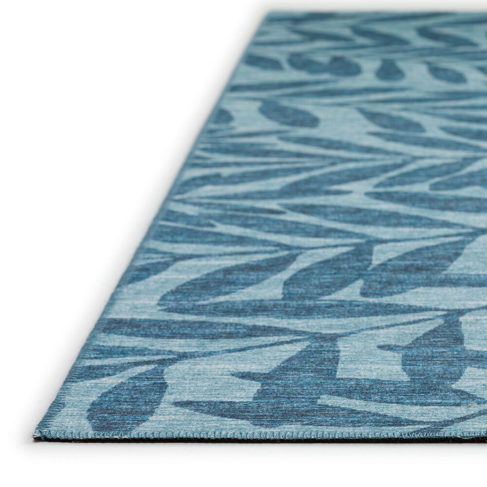 Dalyn Rug Company Sedona Floral 2&#39;3&quot; x 12&#39; Denim Indoor/Outdoor Performance Runner, , large