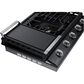 Samsung 36" Gas Cooktop with Dual Power Burner in Black Stainless Steel, , large