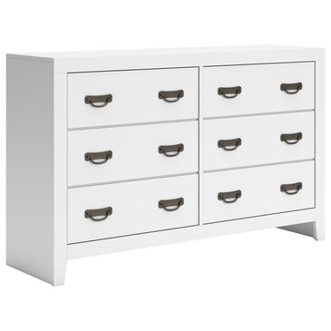 Ashley Binterglen 6-Drawer Dresser in White, , large