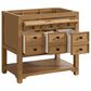 James Martin Vanities Malibu 36" Single Bathroom Vanity in Amber Birch with 3 cm Carrara White Marble Top and Rectangular Sink, , large