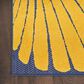 Nourison Aloha ALH24 7"10" x 10"6" Navy and Multicolor Indoor/Outdoor Area Rug, , large