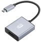 Adesso USB C to Display Port Adapter in Silver, , large