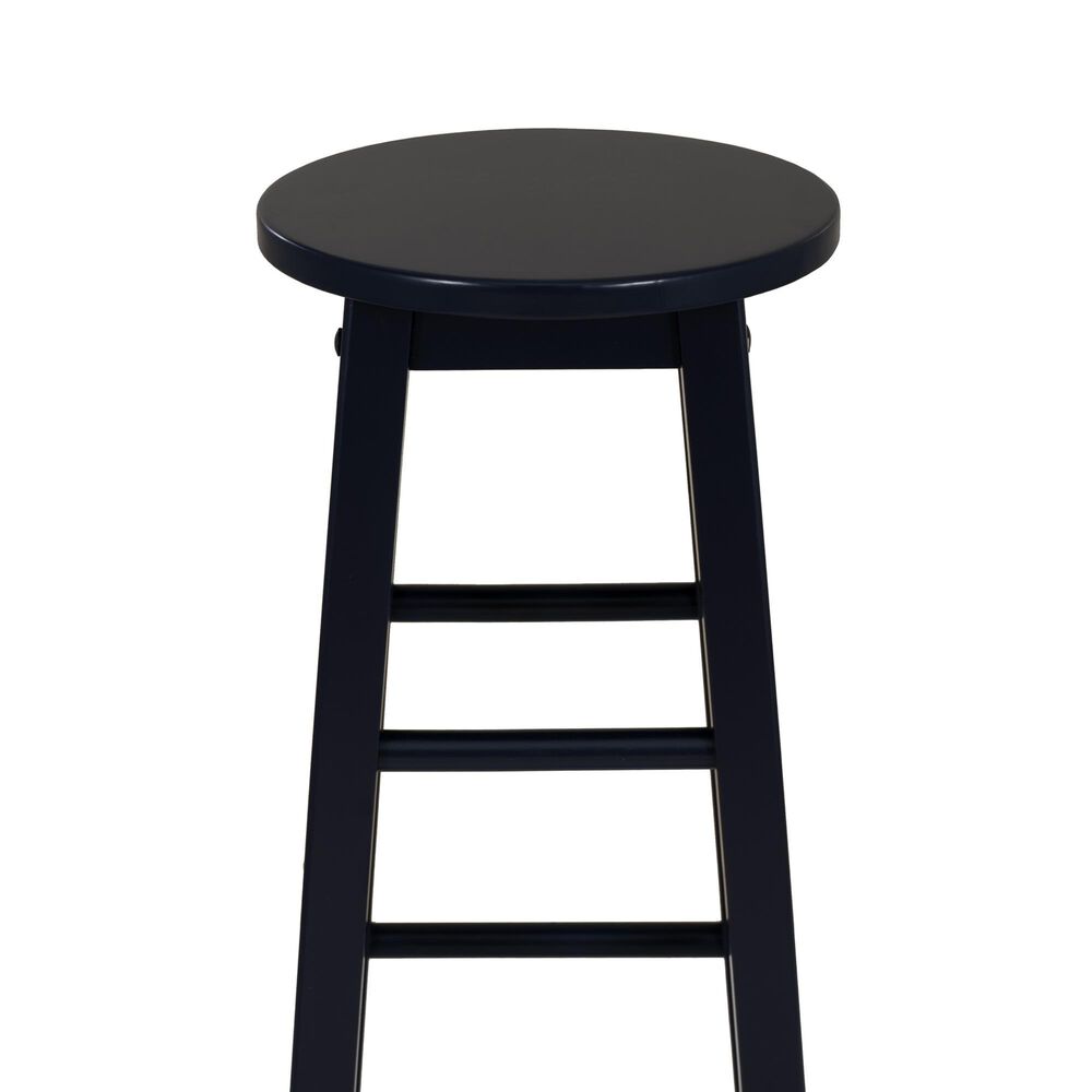 Linon Home Decor Abby 29" Bar Stool in Navy, , large