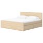 Ashley Onita Queen Panel Platform Bed with 2 Side Storage in Natural, , large