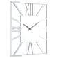 Maple and Jade Glam Wall Clock in Silver, , large