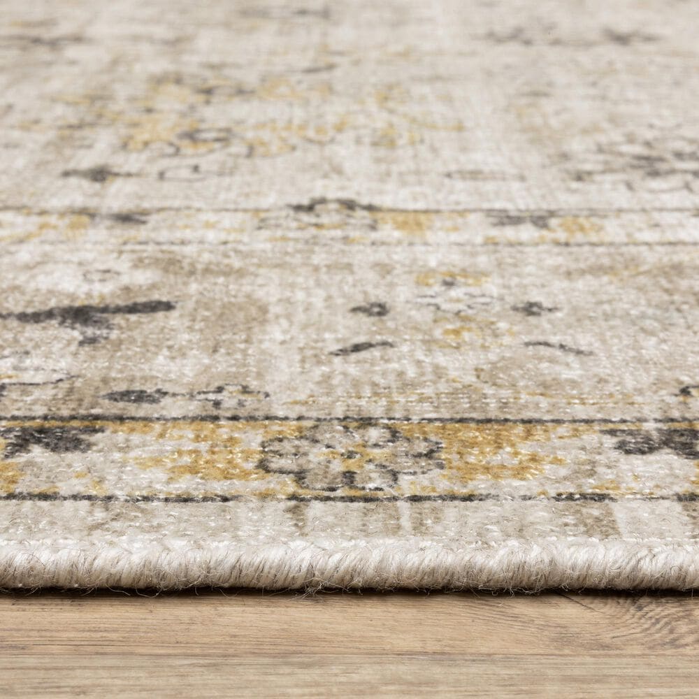 Oriental Weavers Windham Beige and Gold 9&#39; x 12&#39; Area Rug, , large
