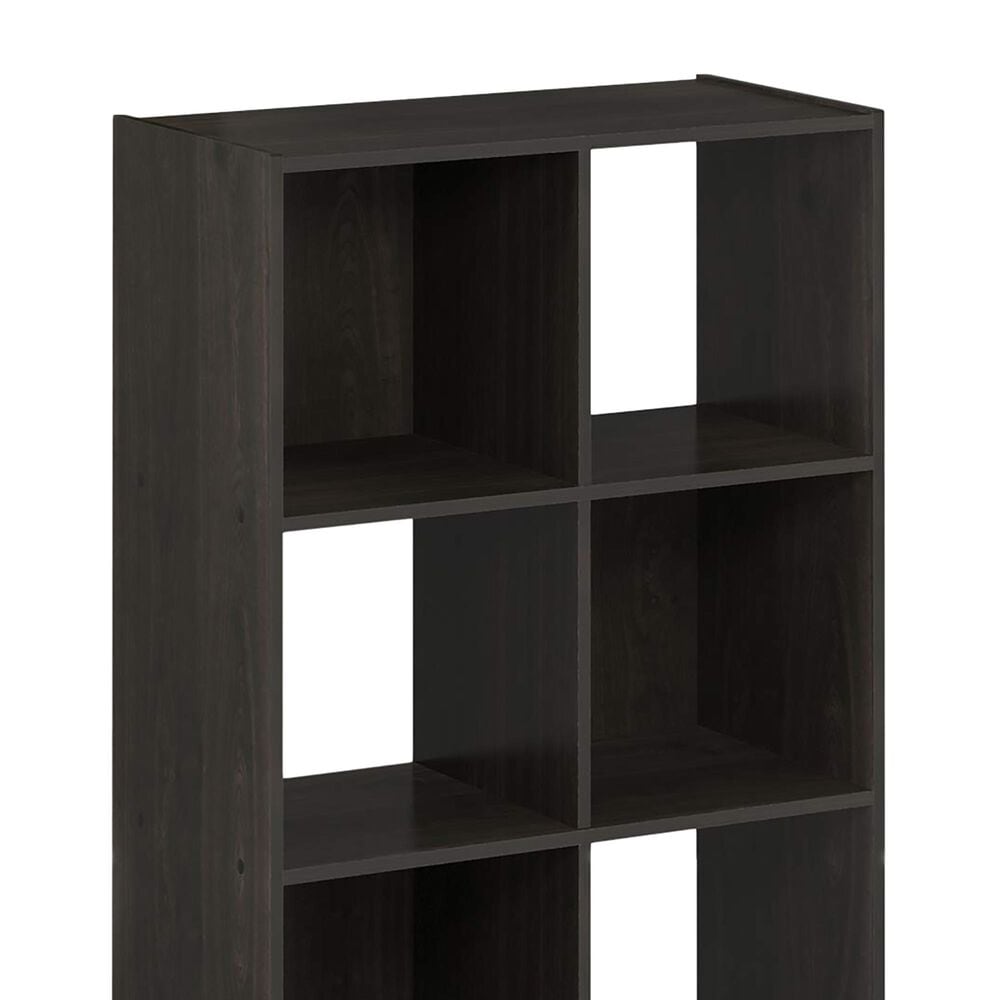 HOMLUX 8-Cube Cubic Shelf Storage Bookcase in Espresso, , large