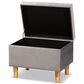 Baxton Studio Elias Storage Ottoman in Grey, , large