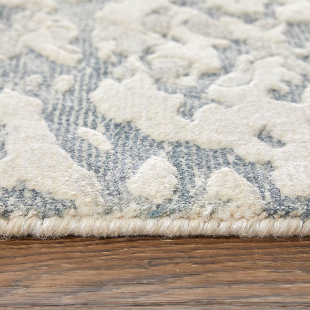 Feizy Braden Ivory and Blue 5' x 8' Area Rug, , large