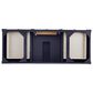 James Martin Vanities Brittany 60" Single Bathroom Vanity in Victory Blue with 3 cm Ethereal Noctis Quartz Top and Rectangle Sink, , large