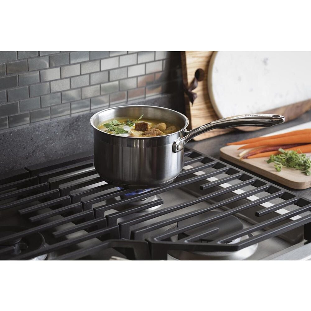 GE Profile 2- Piece Kitchen Bundle with a 30" Gas Cooktop and a 30" Built-In Combination Microwave/Wall Oven in Stainless Steel, , large