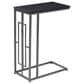 Maple and Jade C-Shaped End Table in Black, , large