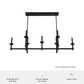 Hunter Briargrove 7-Light Linear Chandelier in Matte Black, , large
