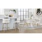 LumiSource Cinch 26" Swivel Counter Stool with Cream Upholstery in Gold (Set of 2), , large