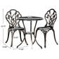 Hearth and Haven Nassau 3-Piece Bistro Set in Copper, , large