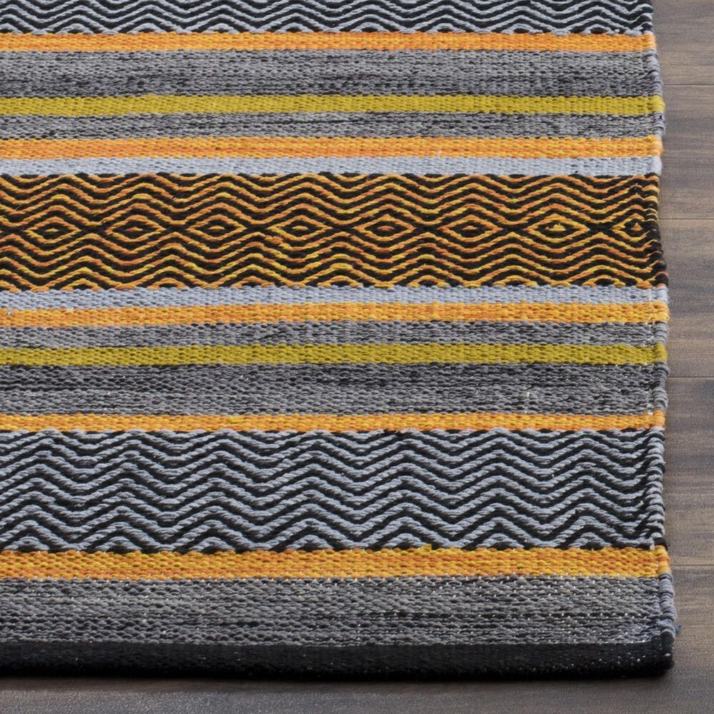 Safavieh Montauk 6&#39; Square Navy and Multicolor Area Rug, , large