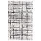 RIZZY Couture CUT117 5" x 8" Black and Ivory Area Rug, , large