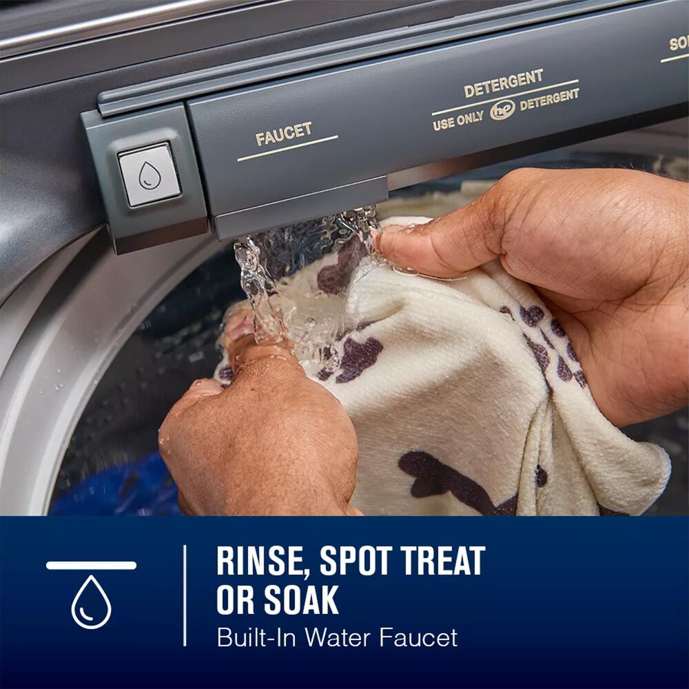 Maytag 5.2 Cu. Ft. Smart Pet Pro Top Load Washer in Classic Silver, , large