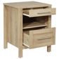 Valor Living Stonebrook 1-Drawer Nightstand with 2 USB Ports in Canyon Oak, , large