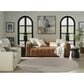 Nourison Courtyard Ivory and Silver 5" x 8" Oval Indoor/Outdoor Area Rug, , large