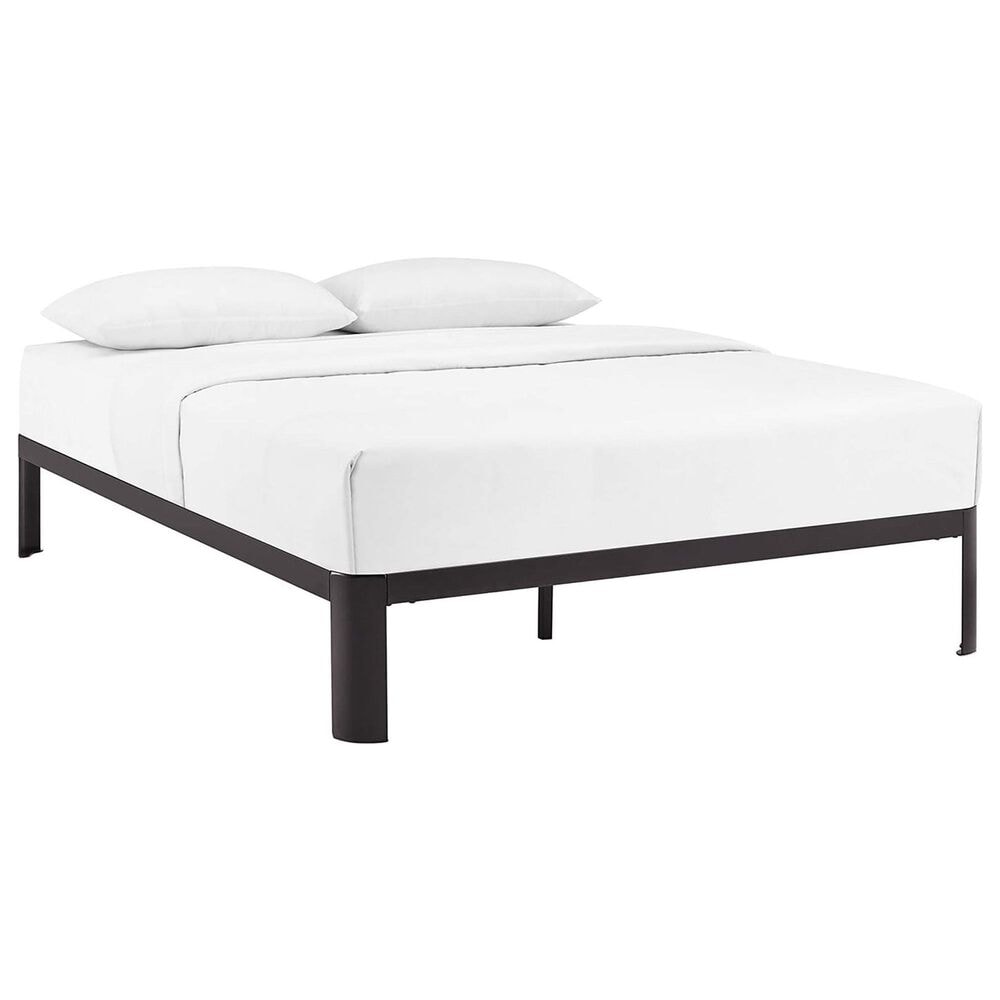 Modway Corinne Full Platform Bed Frame in Brown, , large