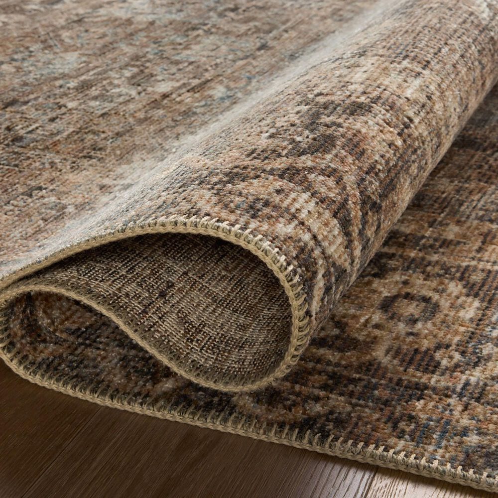 Loloi Heritage 2&#39; x 3&#39; Mocha and Denim Area Rug, , large