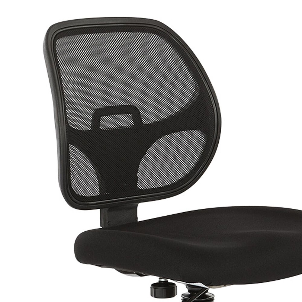 OSP Home DC Series Deluxe Mesh Back Drafting Chair in Black, , large
