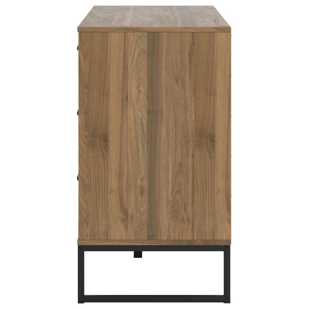 Ashley Deanlow 6-Drawer Dresser in Honey Brown and Dark Pewter, , large