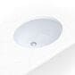MSI 17.1" x 14.12" Oval Porcelain Undermount Bathroom Vanity Sink in White, , large