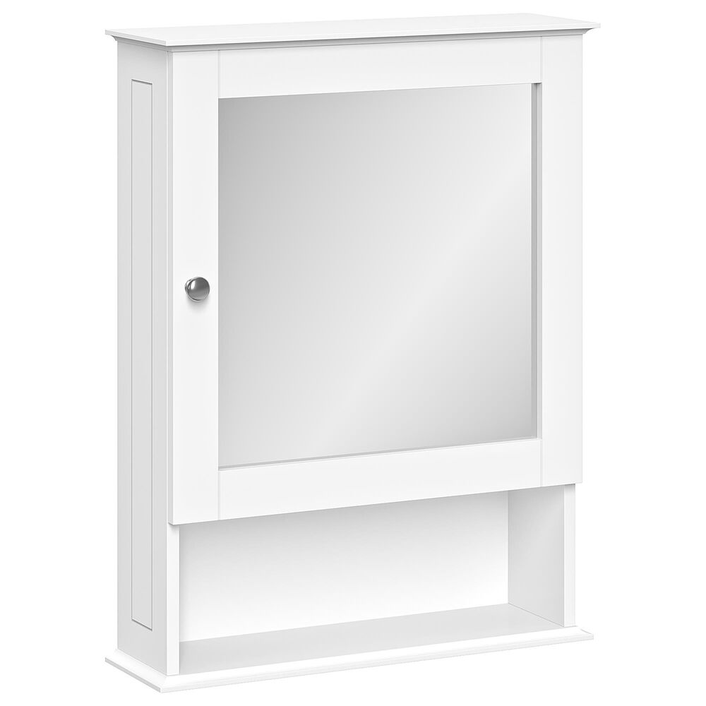 RiverRidge Home Ashland 18.5" Wall Cabinet with Mirror in White, , large