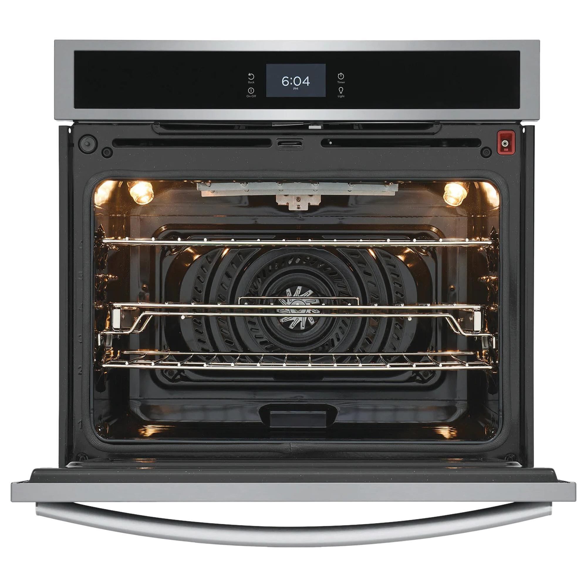 Induction wall oven top