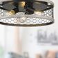 Golden Lighting Bailey 15" Flush Mount in Matte Black, , large