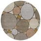 Dalyn Rug Company Kenner Taupe 8" Round Area Rug, , large