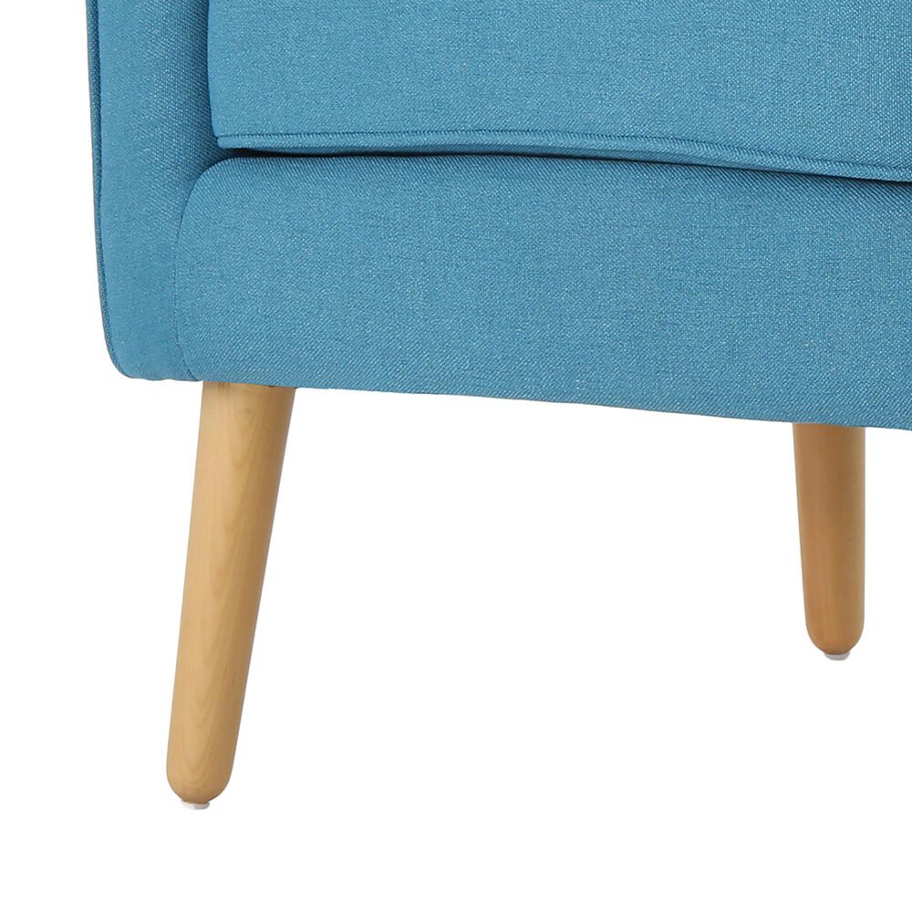 Noble House Felicity Arm Chair in Teal &#40;Set of 2&#41;, , large