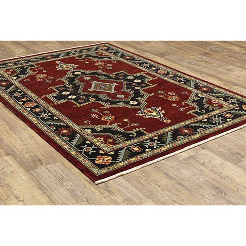 Oriental Weavers Lilihan Medallion 092R6 9&#39;10&quot; x 12&#39;10&quot; Red Area Rug, , large