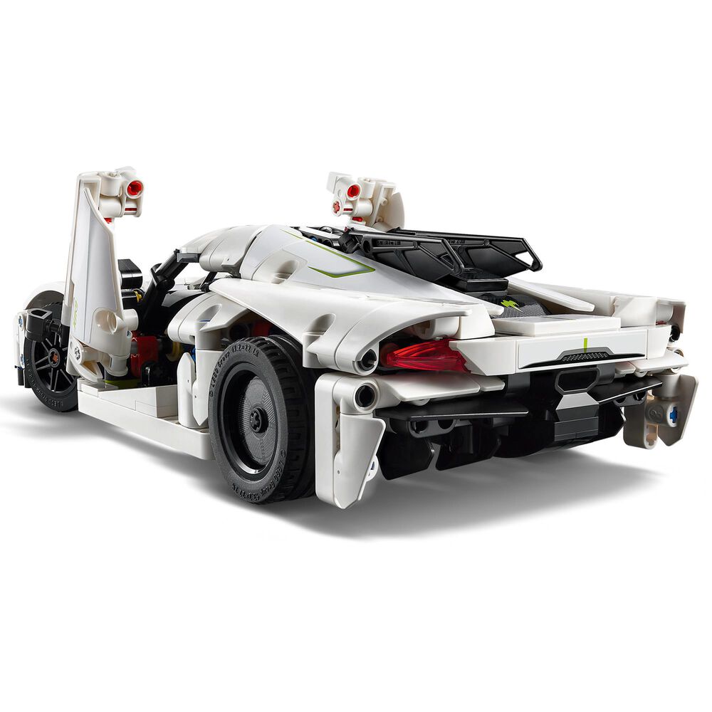 LEGO Technic Koenigsegg Jesko absolut white hypercar toy, , large