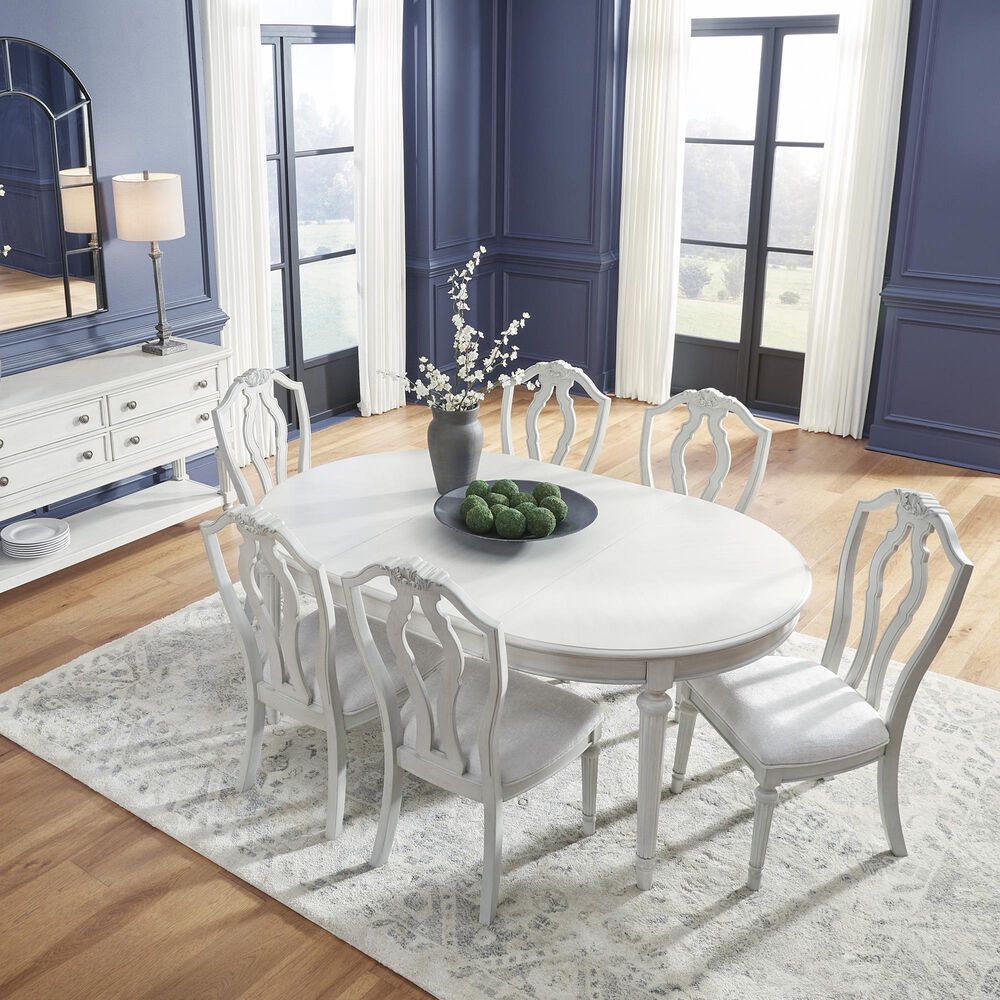 Ashley Montelaine Oval Dining Table in Antique White - Table Only, , large