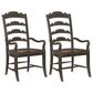 Hooker Furniture Hill Country Arm Chair in Anthracite Black (Set of 2), , large
