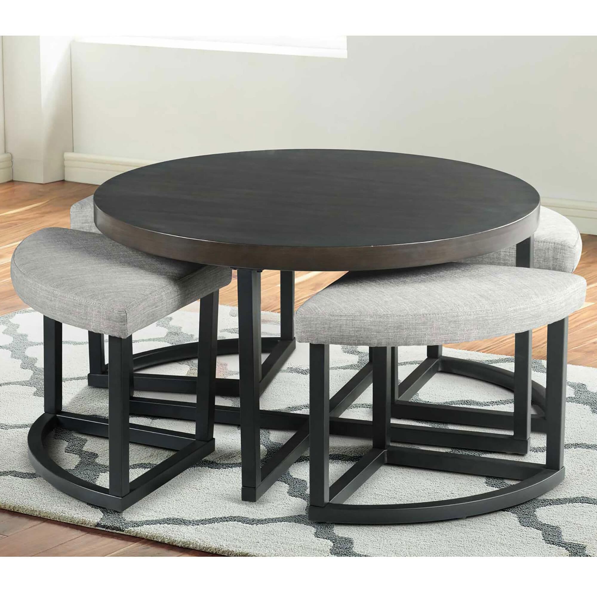Nesting coffee hotsell table with stools