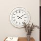 Maple and Jade 22" Wall Clock in White, , large