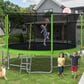 HOMLUX 15" Outdoor Trampoline Sports in Green, , large