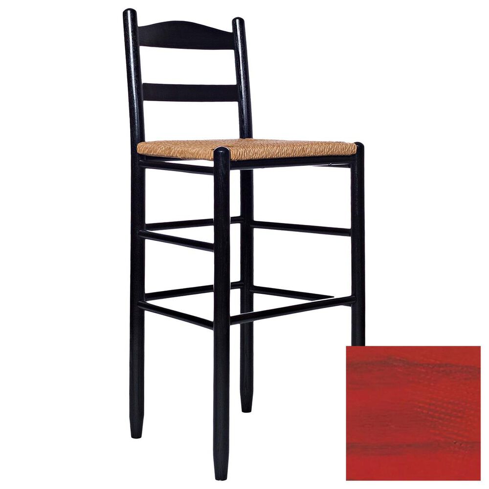Lakeside Penrose Ladderback Barstool in Woodleaf Red, , large
