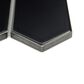 Emser Catch Glossy Black 2" x 2" Hexagon on 10" x 13" Porcelain Mosaic Sheet, , large