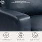 Lifestyle Solutions Fletcher Stationary Loveseat in Navy, , large